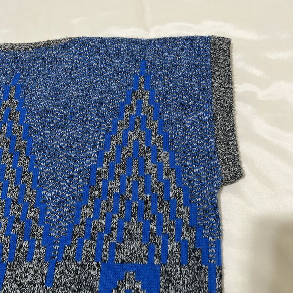 Womens Vintage Sweater Vest Fortune Knits USA Blue Grey  23” Chest pit to pit - Picture 11 of 12
